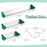 Zonon 3 Pcs Dual Edge Aluminum Emulsion Scoop Coater for Silk Screen Printing Coating Tool 8'' 10'' 16'', Screen Printing Supplies, 3 Sizes