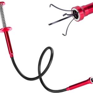 Bendable Flexible Magnetic Pickup Tool, 24'' Four Claw Grabber Tool, Accurate Pick Up In Narrow Space for Engine Bay/Home Sink/Drain/Earring/Keys/Metal Objects (Magnetic orientation)