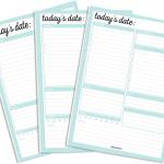 JULIANNE & CO Daily To-Do Undated Tear-Away Planner Noteps - Premium Personal Organizer for Home, Office, Work, School - 50 Pages for Daily Tasks, Notes, Water Intake and Meal Prep (8.5 x 11) (3-PK)