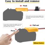 2 Packs Power Wheel apter for Dewalt 20V Battery apter Power Wheel Battery Converter Kit with Fuses & Wire Terminals, 12AWG Wire, Power Connector for DIY Rc Car Toys, Robotics and Rc Truck