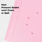 6-Pack Plastic Folders with Pockets,2-Pocket Pastel Folders Holds US Letter Size Paper for School/Office/Home, Pink