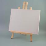 Premium Canvas & Easel Art Set - Wooden Easel with 11.7" x 9.5" Pre-Stretched Canvases for Acrylic, Oil, and Watercolor Painting - Perfect for Artists of All Levels