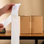 Precut Scotch Tape Strips - 150 Pack 2"x12" Clear Double Sided Tape, Weather Resistant Strong Sealing for Packaging Shipping Mailing Home Office Warehouse