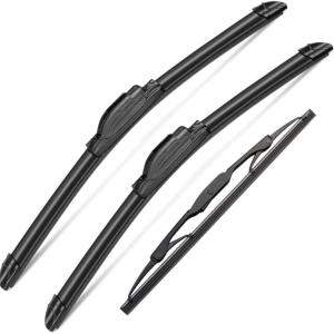3Pcs Windshield Wipers for Dodge Grand Caravan 1996-2007,Chrysler Town & Country 1996-2007, Original Equipment Premium All Weather Wiper Bles for My Car- 28"/28"/16" (Pack of 3) J- HOOK