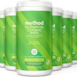 Method All-Purpose Cleaning Wipes, Pink Grapefruit, Multi-Surface, Compostable, 70 Count (Pack of 1)