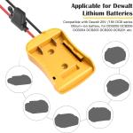 2 Packs Power Wheel apter for Dewalt 20V Battery apter Power Wheel Battery Converter Kit with Fuses & Wire Terminals, 12AWG Wire, Power Connector for DIY Rc Car Toys, Robotics and Rc Truck