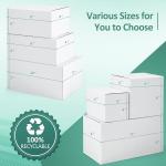 Eupako 9x6x4-Small-Shipping-Boxes-30-Pack-White-Corrugated-Box-Mailers, Cardboard Boxes for Packaging Small Business, Mailing