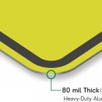 Municipal Supply and Sign Co Pedestrian Crossing Sign - 18 x 18 Inches - Highly Reflective 3M Sheeting for Enhanced Visibility and Safety, 10-Year Warranty