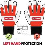 Oregon Chainsaw Left-Hand Protection Leather Gloves – Large (Size 10) (91305L)