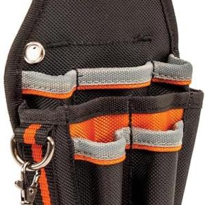 Klein Tools 5240 Tool Pouch, Tresman Pro Maintenance Tool Pouch with 9 Pockets, Tape Thong, 2-Inch Tunnel Loop, Great Electrician Holster