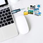 USB Flash Drive 8GB 3 Pack USB 2.0 Thumb Drive Swivel Memory Stick Data Storage Jump Drive Zip Drive Drive with Led Indicator (Black, 8GB-3Pack)