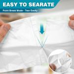 Small Trash Bags 2-4 Gallon Trash Bag 1000 Count Super Value Small Garbage Bags Bathroom Mini Trash Bags Unscented, Clear Wastebasket Bin Liners, Plastic Bags