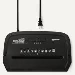 Basics 6-Sheet Cross-Cut Paper Shredder and Credit Card Shredder, 3.7 Gallon, Black