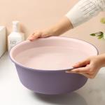 8 Pieces Round Plastic Wash Basin, 5 Quart Portable Laundry Hand Wash Dish Pan, Stackable Space Saving Camping Washing Tub for Kitchen Sink, Washing Storage Cleaning Supplies