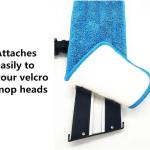 Microfiber Mop P 18" Inch for Wet Dry Mops Floor Cleaning Ps Reusable Compatible with Bona Floor Care System (6 Pack)