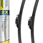 26''+19'' Front Windshield Wiper Bles Compatible with 2008-2017 Honda Accord/2010-2015 Toyota Prius OEM QUALITY Premium All-Season Automotive Replacement Wipers (Pack of 2)