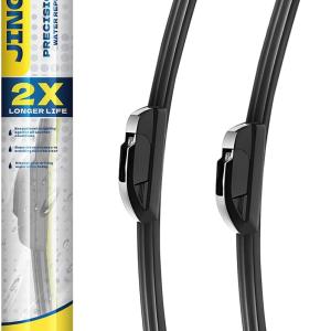 26''+19'' Front Windshield Wiper Bles Compatible with 2008-2017 Honda Accord/2010-2015 Toyota Prius OEM QUALITY Premium All-Season Automotive Replacement Wipers (Pack of 2)