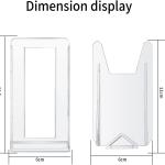 8 Pcs Plate Display Stands, Small Acrylic justable Plate Stands for Display Plastic Stand, Clear Acrylic Easel Standss, Mini Easel Stand for Pictures Plates Party Decoration Home Office Supplies