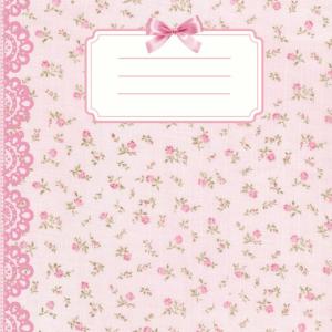 Coquette Composition Notebook College Ruled Vintage Pink Floral Print Aesthetic Journal Diary: School Supplies for Girls, Teens, Women 100 Pages 7.5 x 9.25"