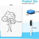 Dry Erase LapBoards, PANDRI 26 Pack Double Sided 12.5 x 9 Inch Whiteboards with 26 Erasers and 26 Markers, Dry Erase Boards for Students Classroom Teacher Supplies