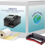 Kitchen Printer Paper for Clover Kitchen Receipt Printer Star SP700 Ink Printer) by Paper Planet | 2-Ply Carbonless Paper | 18 Rolls with 1 Ribbon