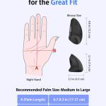 TECKNET 2.4G Ergonomic Mouse Vertical Wireless - 4800 DPI Optical Carpal Tunnel Mouse Right Hand, 5 justable DPI, Quiet Clicks, 6 Buttons for Laptop, Desktop, PC, Computer - Black