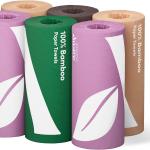 Aware 100% Bamboo Paper Towels, 6 Rolls, 2 ply, FSC Certified, 150 Sheets, 900 Count, Plastic-Free, Multicolor