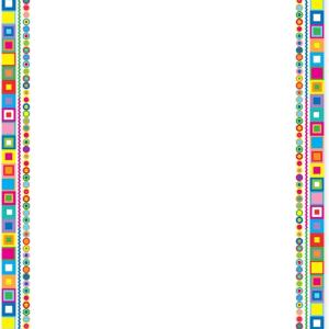 Barker Creek Retro Design Computer Paper, 8-1/2 x 11 Inches, 50 Sheets