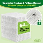 HOMEXCEL Dry Sweeping Cloths Ps Compatible with Swiffer Sweeper, Disposable Duster Refills Mop Ps for Floor Mopping and Cleaning, 64 Count-8 " x 10.4 " Ps Refills-Not Include The Mop