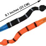 Maydahui 8 PCS Halloween Snake Shaped Tentacle Ballpoint Pens Funny Finger Puppet Pen Novelty Cobra Pens Decompression Pen Blue Ink for Prank School Party Office