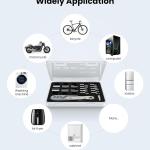 AXTH 17in1 Right Angle Ratcheting Screwdriver Set, [Bearing Steel] 36-Tooth Mini Ratchet Wrench, Men Gifts, Low Profile Ratchet Screwdriver, Magnetic Offset Screwdriver Repair Tool