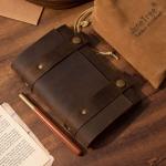 MVNOIRE Travelers Vintage Notebook Leather Blank Diary binder a6 Journal Sketchbook Stationery School Office Supplies for girl