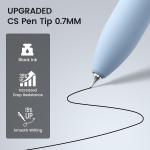 8Pcs Black Gel Pens - 0.7mm Medium Point Black Ink Pens | Smooth Writing - Quick Drying Retractable Pen for Men Women (Morandi - 8Pcs)