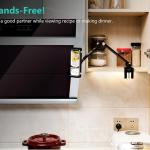 iP Desk Mount, justable Tablet Holder Clamp, 360 degree Rotation, Sturdy Aluminum Tablet Arm Mount for 4.7"-13" iP Pro/Air/Mini, iPhone, Galaxy Tab, for Kitchen, Work, Video Call(Black)