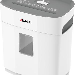 Dahle PaperSAFE PS 100 Paper Shredder, Oil Free, Jam Protection, Security Level P-4, 5 Sheet Max, Shreds Staples, Paper Clips & Credit Cards