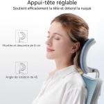 SIHOO M18 Ergonomic Office Chair, Computer Desk Chair with justable Herest and Lumbar Support, High Back Executive Swivel Chair for Home Office (Light Blue)