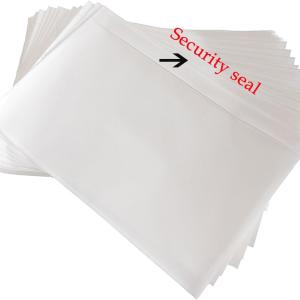 SJPACK 7.5" x 5.5" Shipping Label Sleeves, Clear hesive Top Loing Packing List, Label Envelopes Pouches - 100 Packs