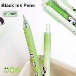 6 Pcs Cartoon Retractable Pens Gel Ink Pens Cute Panda Pen 0.5mm Black Ink Writing Pen Office School Supplies for Women Girls (Panda)