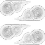 4 Pcs Correction Tape, 39.4 Ft White Wrong Out Tear-Resistant Bulk, Instant Corrections Easy To Use Applicator for School, Office, Note Taking, Journal (Tape Width 0.2 in, Clear)