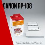 Canon RP-108 Color Ink/Paper Set, Compatible with Selphy CP910/CP820/CP1200/CP1300/CP1500
