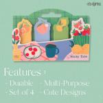 Karma, 100 Sticky Paper Tabs, Cute Page Markers, Sticky Index Tabs, Colorful Annotation Sticky Tabs, Mushrooms