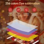 HPRT Photo Printer 4x6,+108Sheets&2ribbon,Instant Picture Printer for iPhone, Android, Smartphone,Portable Photo Printers for Home Use,Thermal Dye-Sublimation, AR Video Printing（White）