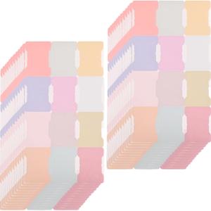 25 Sheets/300 Pieces Sticky Index Tabs Double Sided Post-it Flags Book Page Markers Tabs Self hesive Stickers Blank Monthly Tabs Writable Sticky Notes for Labeling (Morandi)