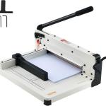 VEVOR Heavy Duty Paper Cutter, 12" Industrial Commercial Guillotine Paper Cutter for A4 Paper, 400 Sheet Capacity, Solid Steel Construction, Stack Paper Trimmer for Office Home School Shop, White