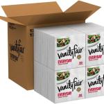 Vanity Fair Everyday Napkins, 1080 Count, White Paper Napkins, 90 Count (Pack of 12)