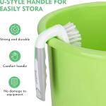 SetSail Scrub Brush, Heavy-Duty Scrub Brushes for Cleaning with Stiff Bristles Cleaning Brush for Shower, Bathroom, Carpet, Kitchen and Bathtub Scrubber - 2 Pack