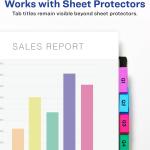 Avery Insertable Plastic Dividers for 3 Ring Binders, 8 Tabs per Set, Big Tabs, Two Pockets, Two-Tone Multicolor Binder Dividers, Works with Sheet Protectors (11989)