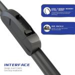 OEM QUALITY 22" + 22" Premium All-Seasons Stable And Quiet Windshield Wiper Bles(Set of 2)