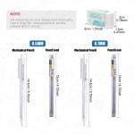 Glarks 16 Pieces Measuring Templates Building Formwork Stencils Geometric Drawing Rulers and Triangular Architect Scale Ruler with Pencil, Pencil Le Refills, Eraser for Office and School