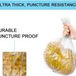 1.2 Gallon Small Trash Bags, 4.5 Liter Trash Can Liners Garbage Bags Wastebaskets Liners for Bathroom, 150 Counts Clear Bags